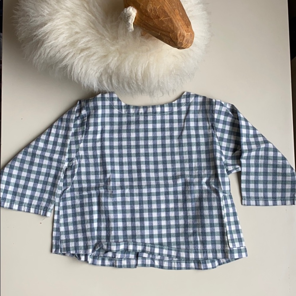 Makié Plaid Long Sleeve Blouse 12-18 months